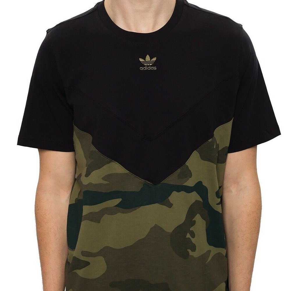 Adidas Originals Blocked Camo Trefoil T-Shirt - Picture 2 of 8